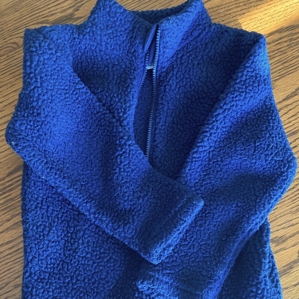 Dark Blue Fleece Toddler Jacket